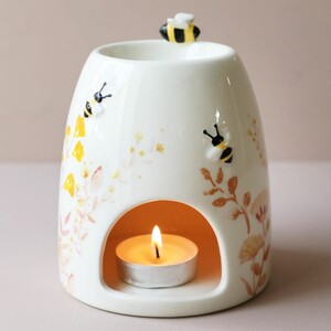 Terracotta Floral Wax Burner